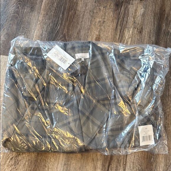 We wore what Plaid Blazer in Cool Gray - Picture 2 of 3